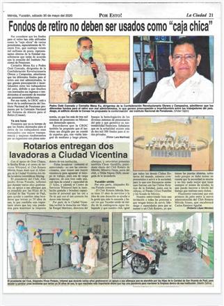 Entrega de Lavadoras